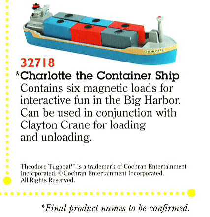 #32718 Charlotte the Container Ship