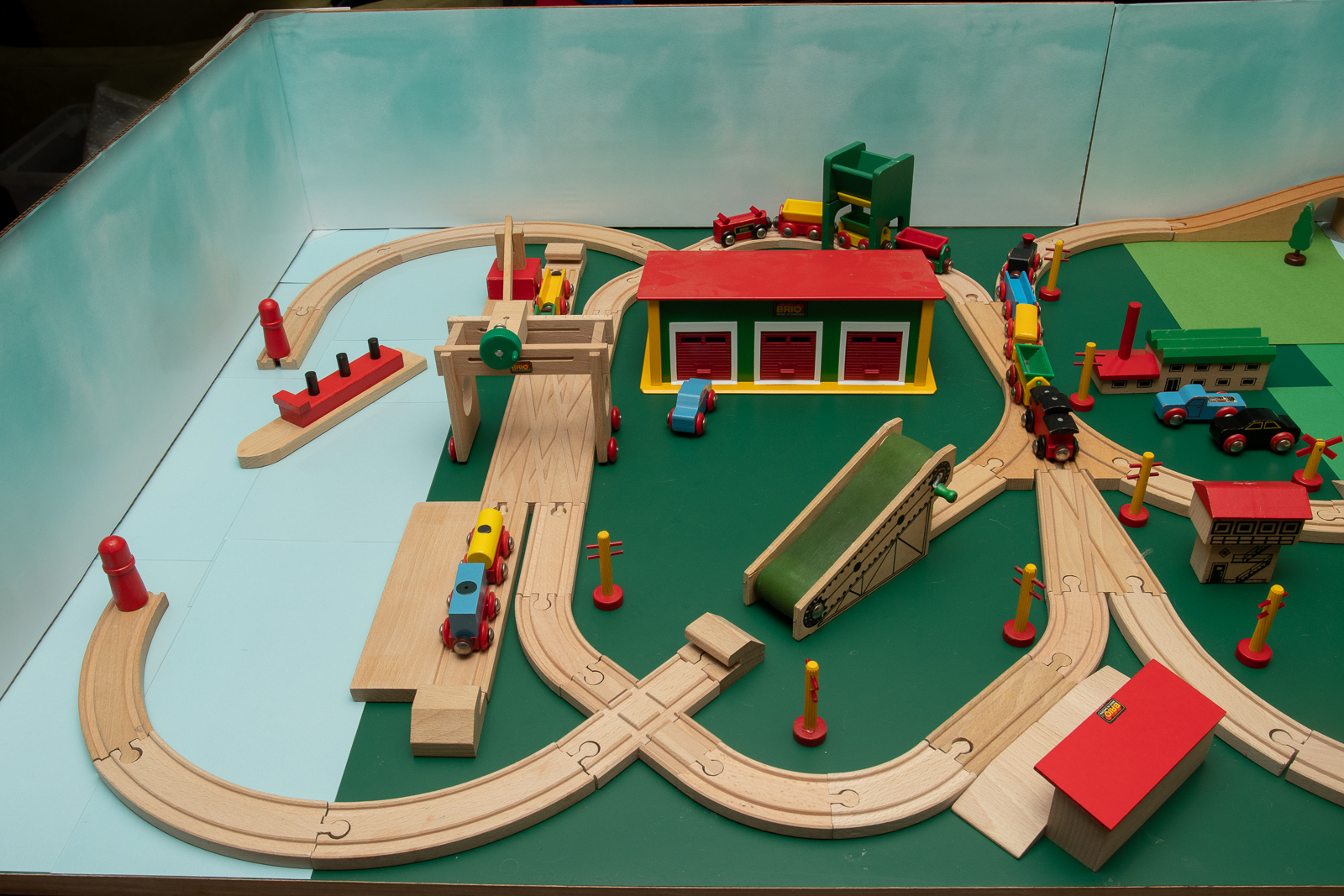 wooden train layouts